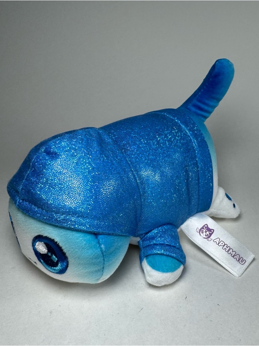 Catface Aphmau MeeMeows Plush Blue Pierce Cat Glitter 6" 2024 Bonkers Toy